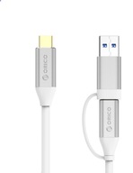 Orico USB C -USB A&C kábel 0,5m Fast Charge 5A