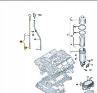 ORIGINÁLNY OLEJOVÝ DIP BAYONET AUDI 3.0 FSI AKCIA