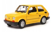 MALUCH FIAT 126 ŽLTÝ KOV MODEL 1:21 WELLY