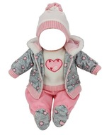 BABY oblečenie pre bábiku BORN BOBAS, bunda PAJAC 261