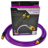 MELODIKA MDSW70 FIALOVÝ KÁBEL SUBWOOFERU RAIN RCA - RCA CINCH OFC 7m