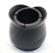 Čierna plstená čiapka pokrýva 40-46 mm
