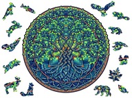 Prémiové drevené puzzle pre dospelých Mandala Tree of Life L 200 ks