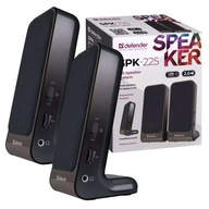 Defender SPK-225 2.0 4W USB reproduktory, sivé a čierne