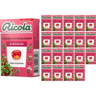 20x Ricola bylinkové cukríky brusnica 27,5g