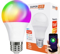 E27 SMART 9W RGB WW CW Wi-Fi TUYA LED žiarovka