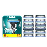 Gillette Mach3 12x originálne náboje do žiletiek a nožov