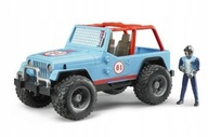 Bruder 02541 Jeep Cross Country Blue s figúrkou