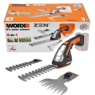 Akumulátorové nožnice na trávu a kríky Worx 20V 12cm/20cm WG801E.9