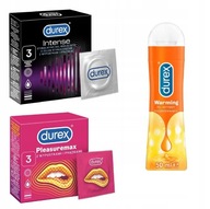 DUREX SET 6ks Rebrované rúrky + Inteligentný gél