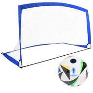 Prenosná futbalová bránka 270 x 150 x 150 cm na futbal + EURO lopta