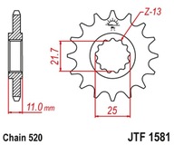 JT PREDNÉ OZNAČENIE 566M 16 YAMAHA YZF R6 '99-20', FZ6 '04-09' (566M16JT)