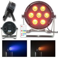 Spotlight LED PAR projektor 7x 6W RGBW DMX diaľkové ovládanie