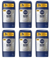 Nivea Men Silver tyčinka proti poteniu 6x50 ml