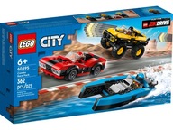 LEGO CITY BLOCKS 60395 SADA 3 VOZIDIEL MUSTANG TERÉNNE AUTO ŁÓDŹ