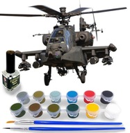 AH-64A Strike Apache vrtuľník Glue PAINT Štetce