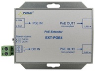 EXT-POE4 POE extender 2 výstupy POE-1 vstup Zdroj