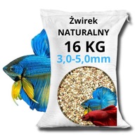 Akvarijný štrk 3 - 5 mm prírodný akvarijný štrk AMBER 16 KG