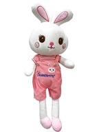 Bábika Bunny plyšový králik v šatách 80cm