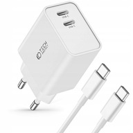 SIEŤOVÁ NABÍJAČKA DUAL USB-C 35W ZDROJ PRE IPHONE 15 / MACBOOK AIR M1 M2