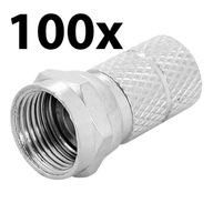 100x SAT ZÁSTRČNÝ KONEKTOR F 6,8 mm SKRUTKA EFKA DVB-T