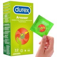 Durex Arouser stimulačné rebrované kondómy