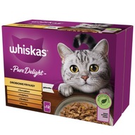 WHISKAS sáčky krmiva pre mačky s hydinovým mäsom 12x85 g