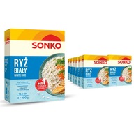 12x SONKO Biela ryža v sáčkoch, ideálna pre vegetariánske jedlá, hotová za 16 minút 4x100g