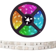 LED Farebný RGB LED pásik + Podsvietenie studeného svetla pre TV 5m