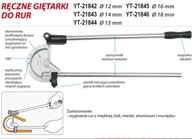 Ohýbačka rúr 12mm YT-21842 YATO