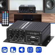 BLUETOOTH HIFI STEREO ZOSILŇOVAČ, 2-KANÁLOVÝ MINI AUDIO ZOSILŇOVAČ S DIAĽKOVÝM OVLÁDANÍM