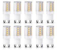 10x G9 LED žiarovka 4W=30W Teplá biela