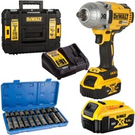 RÁZOVÝ KLÚČ 2x5Ah + zásuvky 20ks DeWALT DCF899P2