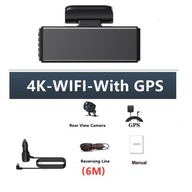 4K 4-palcová GPS DVR kamera do auta