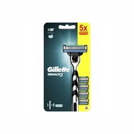 Holiaci strojček Gillette mach3 + 5 vymeniteľných čepelí