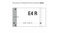 Obal na notebook E4-292, nastaviteľný, 25 ks. Biurfol