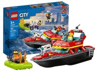 LEGO CITY 60373 HASIČSKÁ LOĎ FIRE BRAND sada kociek pre deti +5 l