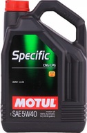 MOTUL ŠPECIFICKÝ CNG/LPG 5W40 - 5L