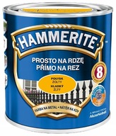 Farba na hrdzu Hammerite, LESK ŽLTÁ, 2,5L