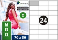 A4 PREMIUM etikety (24 na A4/100) 70X36 / 2400 ks