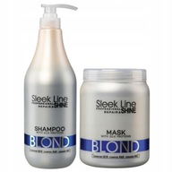 STAPIZ SLEEK LINE SET BLONDE SHAMPOO + MASKA 2x1L