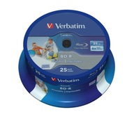 VERBATIM BD-R BLU-RAY 25 GB 6x na tlač 25 ks