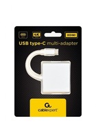 USB adaptér typu C strieborný USB C, USB A 3.0, HDMI