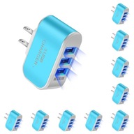 10 Set US Plug Charger USB LED adaptér