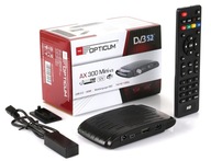 Satelitný tuner OPTICUM HD AX300 FTA USB PVR 12V