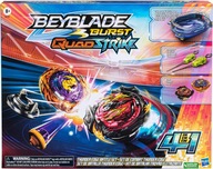 SET HASBRO BEYBLADE Burst Quad Strike FIGHT ARENA + STROJNICE F6781