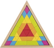 MOZAIKA drevené geometrické puzzle GOKI 3+