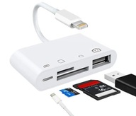 Adaptér čítačky kariet lightning SD microSD USB IPAD