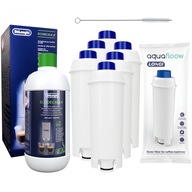 6x filter AquaFloow do kávovaru Delonghi + odstraňovač vodného kameňa Delonghi + čistiaca tyčinka