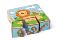 Puzzle kocky MONTESSORI Puzzle z 9 kociek